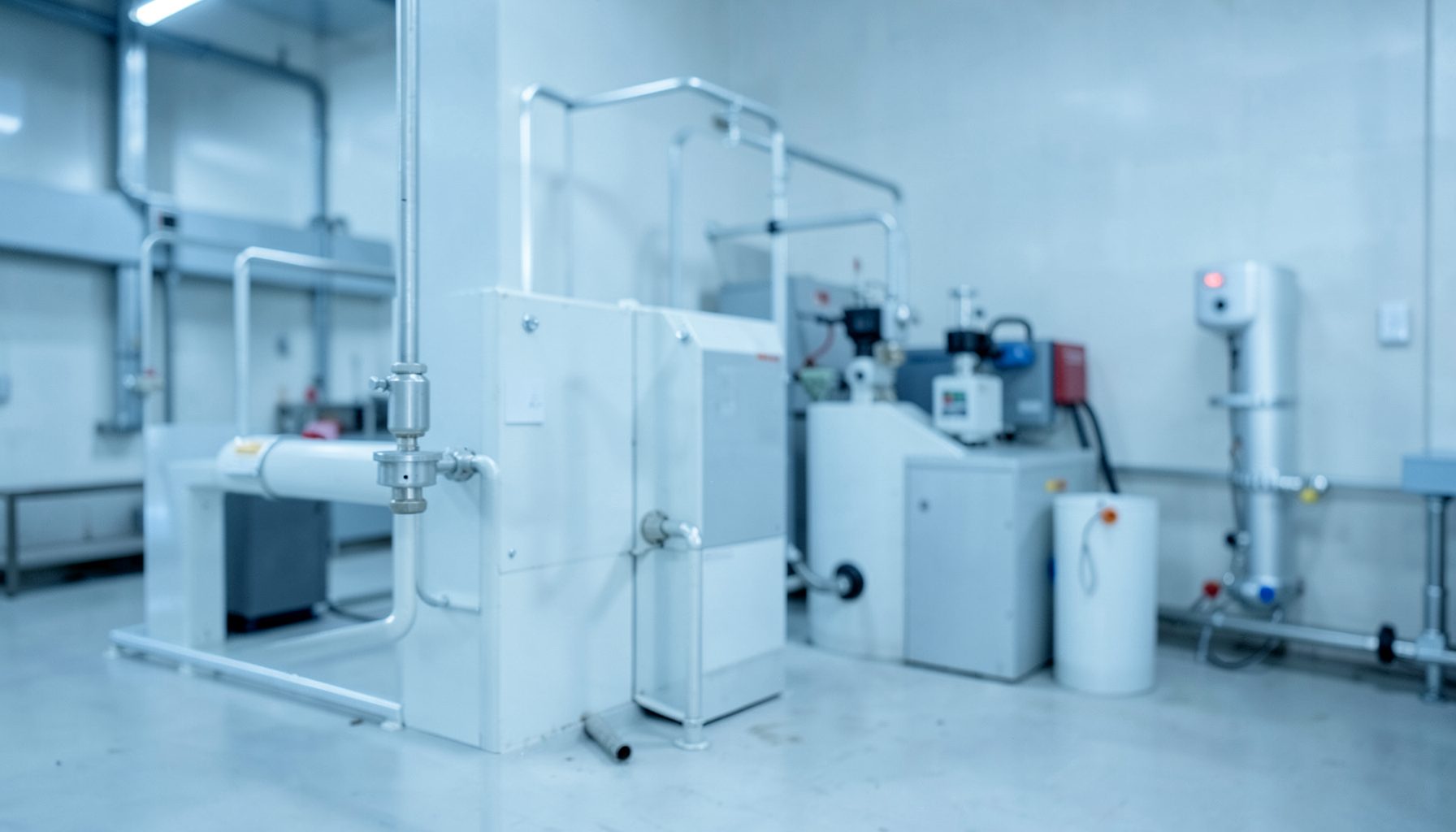 A clean industrial visual with muted blues and grays evoking chemical and materials expertise